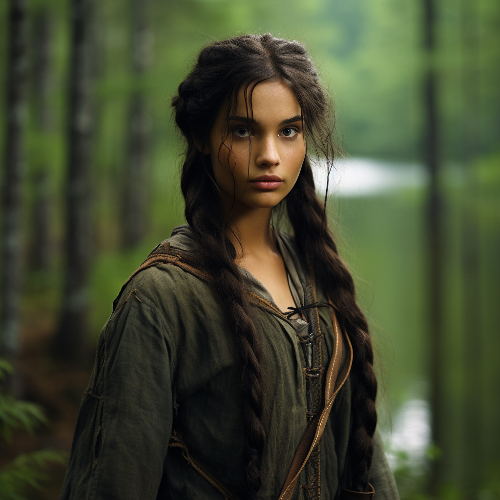 La inteligencia artificial muestra cómo luciría la verdadera Katniss  Everdeen de Los juegos del hambre, image size:1024x1024