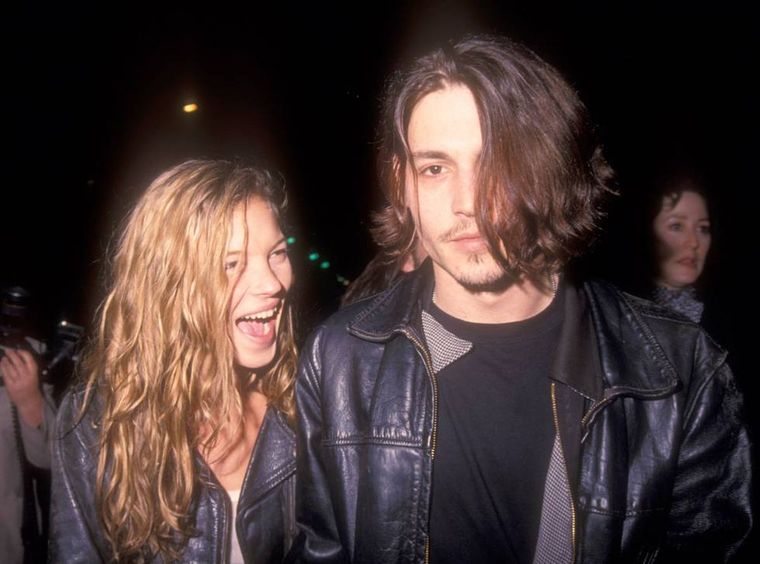 Johnny Depp esteuvo en pareja con Kate Moss durante tres años.