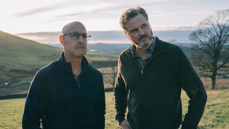 Colin Firth y Stanley Tucci en Supernova. Colin Firth y Stanley Tucci en Supernova.
