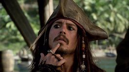 Johnny Depp como Jack Sparrow en Piratas del Caribe