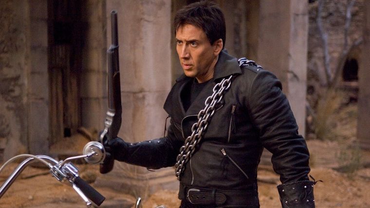 Nicolas Cage como Ghost Rider, película estrenada en 2007