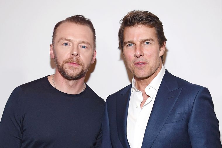 Simon Pegg junto a Tom Cruise