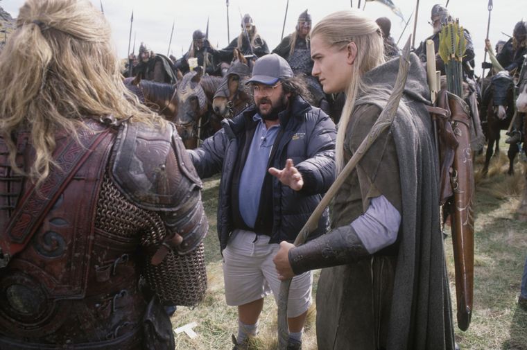 Peter Jackson junto a Karl Urban y Orlando Bloom en el set de filmación. Peter Jackson junto a Karl Urban y Orlando Bloom en el set de filmación.