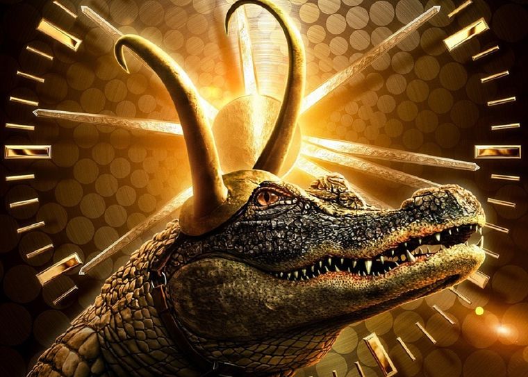 En Loki no todo es ficción, la historia del cocodrilo variante es real.