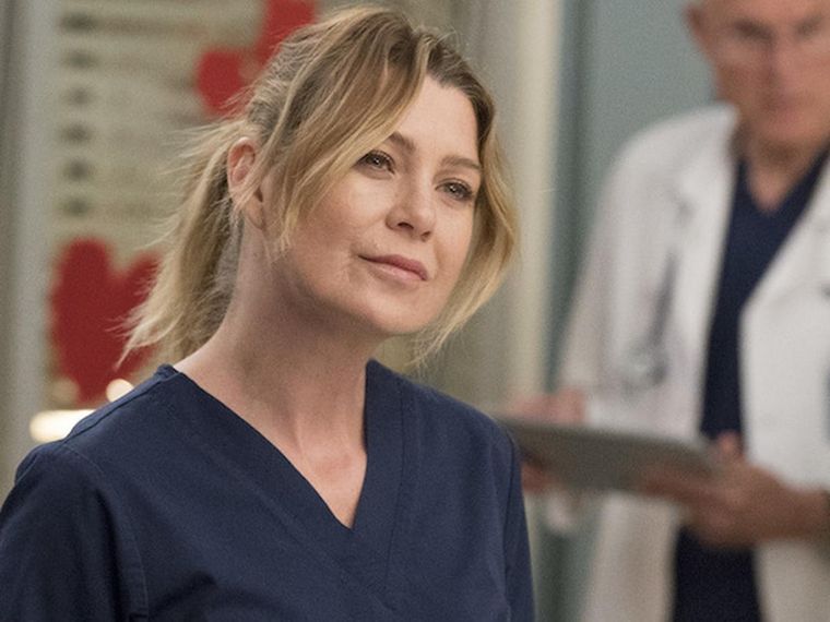 Ellen Pompeo en Greys Anatomy.