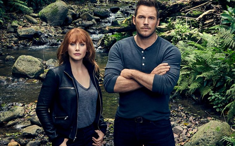 Bryce Dallas Howard y Chris Pratt, protagonistas de las nuevas Jurassic World
