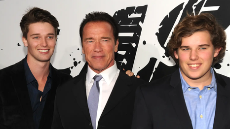 Arnold Schwarzenegger junto a sus hijos