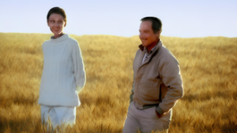 Audrey Hepburn y Richard Dreyfuss en Para siempre, dirigida por Steven Spielberg.