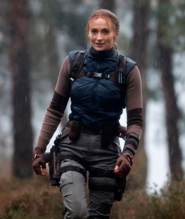 Sophie Turner durante el rodaje de Tomb Raider. Sophie Turner durante el rodaje de Tomb Raider.
