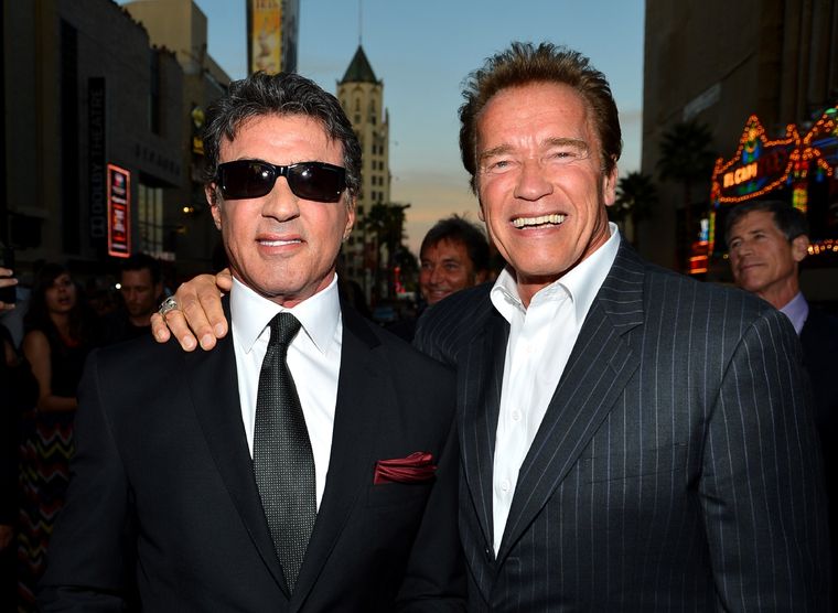 Foto: Silvestre y Arnold, juntos.