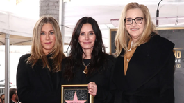 Courteney Cox junto a Jennifer Aniston y Lisa Kudrow