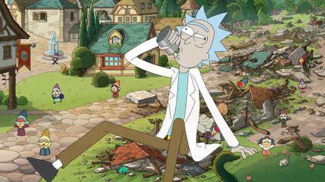El abuelo Rick haciendo de las suyas en la noventa temporada de Rick y Morty. El abuelo Rick haciendo de las suyas en la noventa temporada de Rick y Morty.