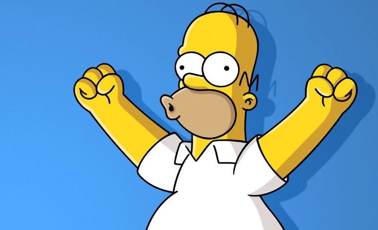 Homero y todos los fans de Los Simpson no dan más de alegría