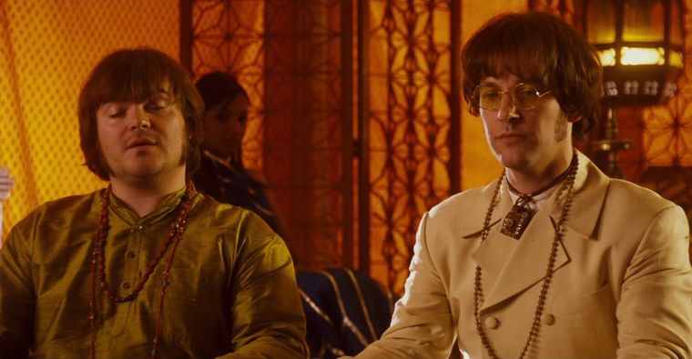 Jack Black y Paul Rudd se lucieron como los Beatles en una divertida película