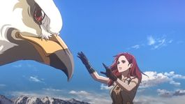 Héra la protagonista de la historia junto a una majestuosa criatura de la Tierra Media Héra la protagonista de la historia junto a una majestuosa criatura de la Tierra Media