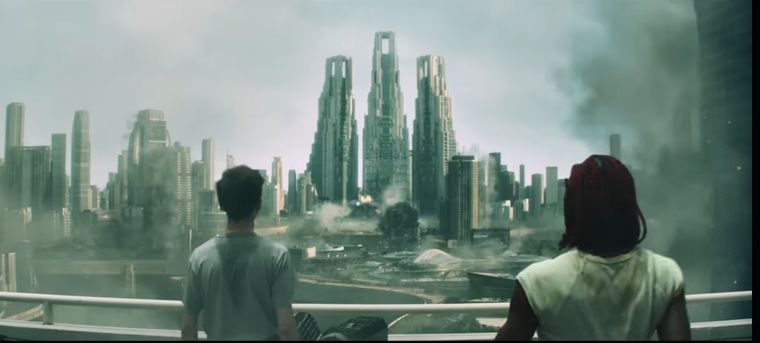 La USCSS Maginot estrellándose en la tierra. La USCSS Maginot estrellándose en la tierra.