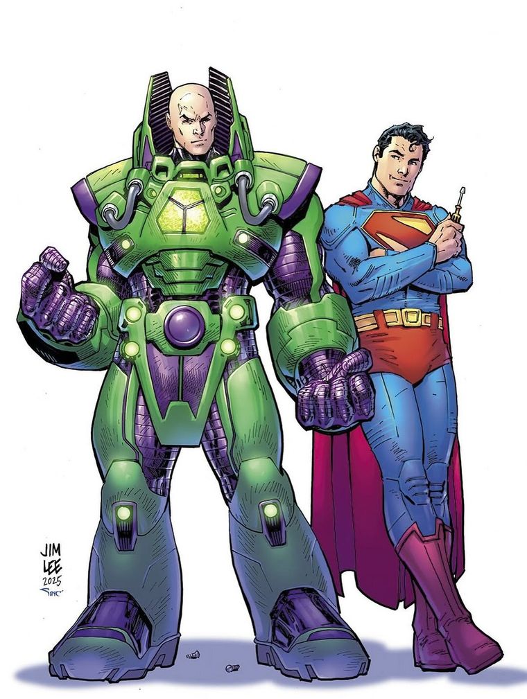 Superman y Lex Luthor, en el primer arte oficial de MOT, preparados para enfrentar a un villano sin precedentes. Superman y Lex Luthor, en el primer arte oficial de MOT, preparados para enfrentar a un villano sin precedentes.