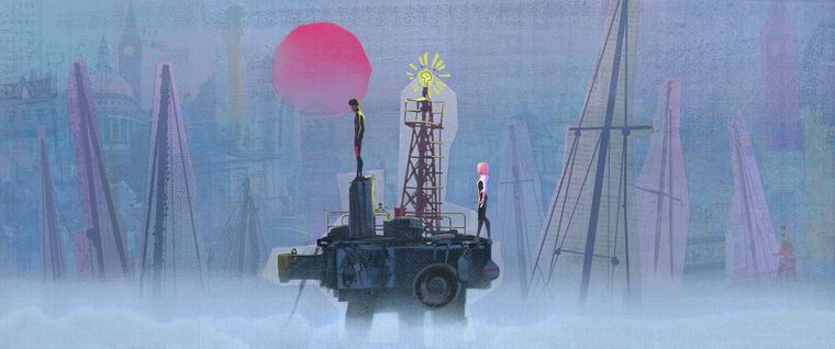 El reencuentro de Miles y Gwen después de los sucesos en Across the Spider-Verse. El reencuentro de Miles y Gwen después de los sucesos en Across the Spider-Verse.