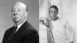 Alfred Hitchcock y Paul Newman trabajaron juntos en Cortina rasgada en 1966.