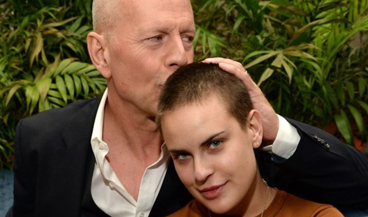 Bruce Willis junto a su hija Tallulah