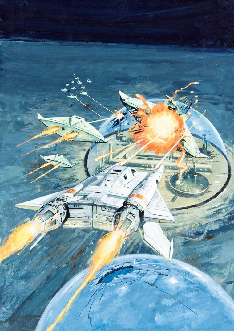 Una de las portadas del cómic de Buck Rogers publicado en los 80. Una de las portadas del cómic de Buck Rogers publicado en los 80.