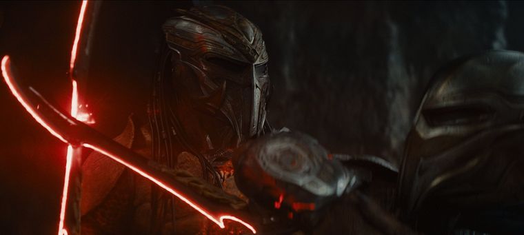 Los yautja también combaten en Tierras Salvajes. Los yautja también combaten en Tierras Salvajes. 