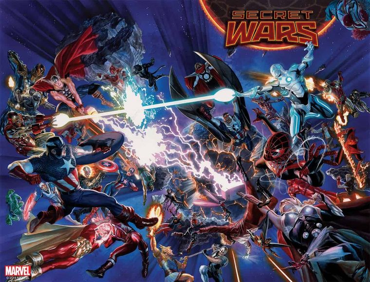 La portada del más reciente cómic de Secret Wars, historia que servirá de base para Avengers: Secret Wars.