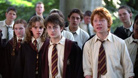 Harry, Ron y Hermione en Harry Potter y el Prisionero de Azkaban