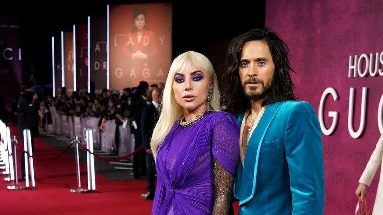 Lady Gaga junto a Jared Leto