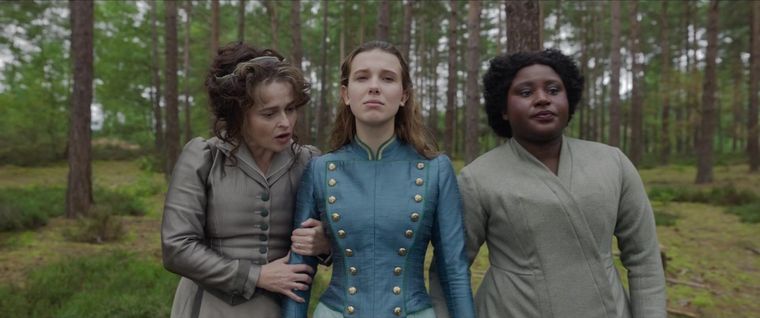 Helena Bonhan Carter, Millie Bobby Brown y Susan Wokoma.