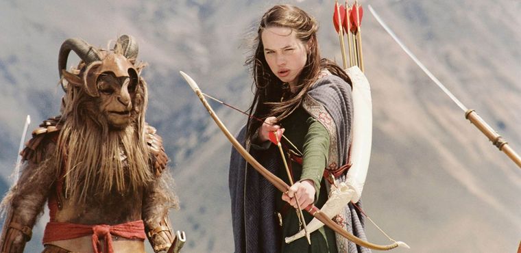 Susan Pevensie en la primera adaptación cinematográfica de las Crónicas de Narnia.