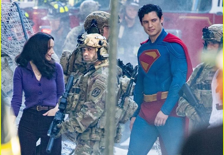 Superman y Lois Lane en las imágenes filtradas del set