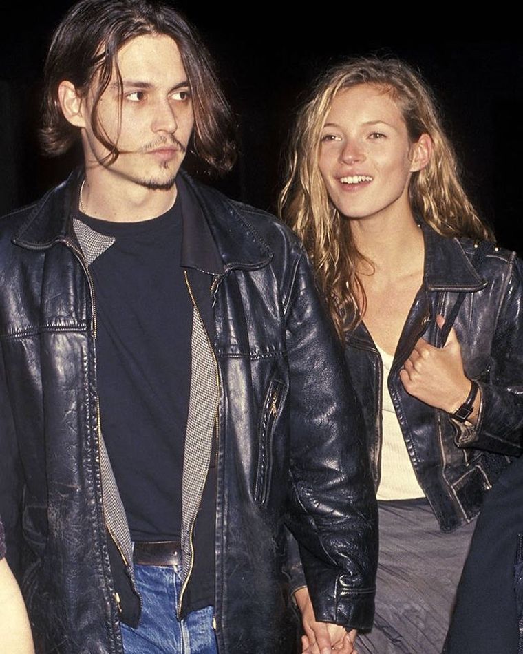 Kate Moss fue pareja de Johnny Depp durante 3 años.
