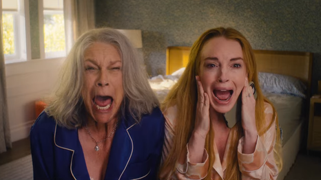 Lindsay Lohan y Jamie Lee Curtis en Freakier Friday 
