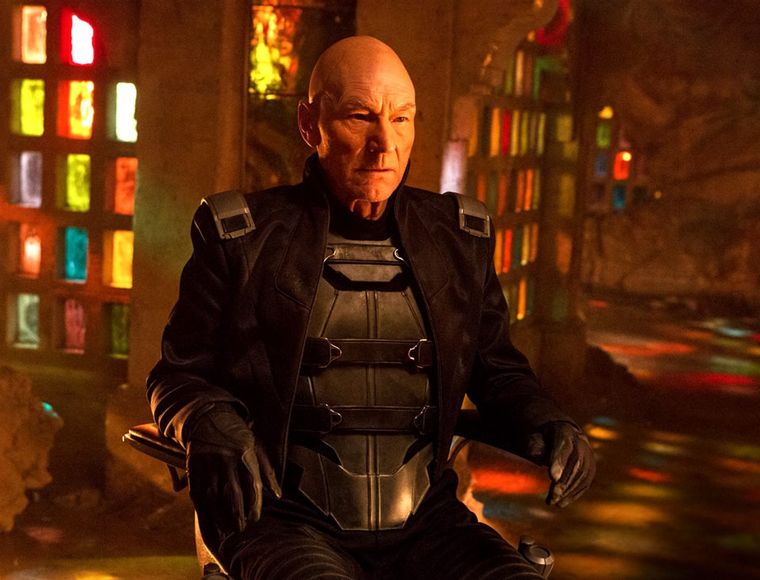 Patrick Stewart como Charles Xavier como X-Men: Days of Future Past (2014).