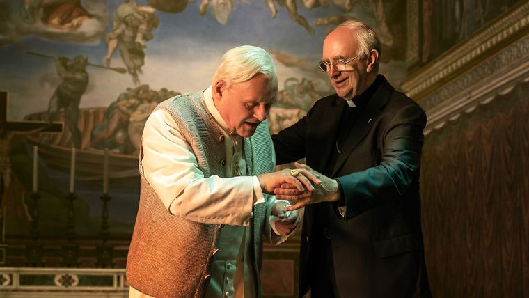 Tras el fallecimiento del Papa Francisco, Los dos Papas obtuvo un total de 3.200.000 de visualizaciones, que la ubican entre los 10 títulos más vistos de Netflix. Tras el fallecimiento del Papa Francisco, Los dos Papas obtuvo un total de 3.200.000 de visualizaciones, que la ubican entre los 10 títulos más vistos de Netflix.