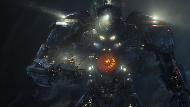 El Jaeger Gypsi Danger, uno de los protectores de la humanidad en Titanes del Pacífico.