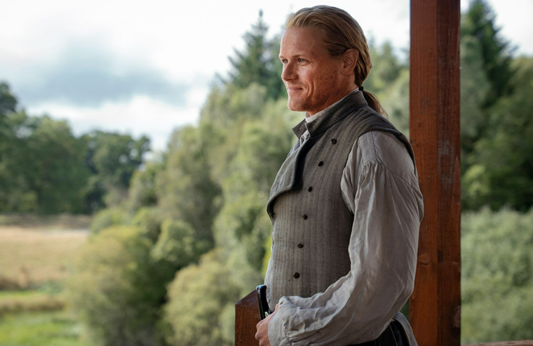 Sam Heughan como Jamie en el final de temporada de Outlander. Sam Heughan como Jamie en el final de temporada de Outlander.