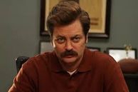 Nick Offerman y su característico bigote