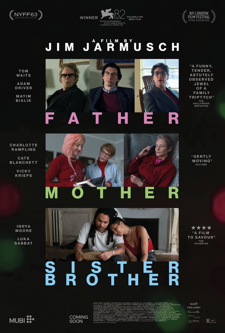 Póster oficial de Father Mother Brother Sister de Jim Jarmusch. Póster oficial de Father Mother Brother Sister de Jim Jarmusch.