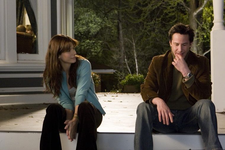Sandra Bullock y Keanu Reeves en el drama romántico The Lake House