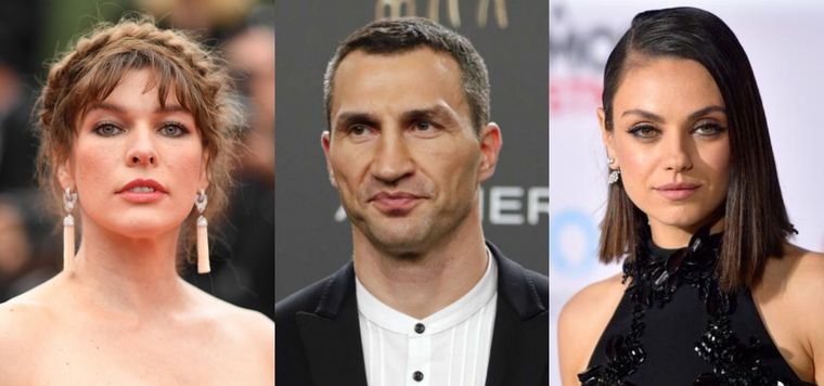 Milla Jovovich, Wladimir Klitschko y Mila Kunis