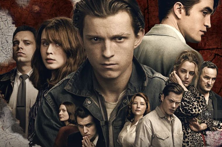 El diablo a todas horas: un oscuro thriller con estrellas de lujo.
