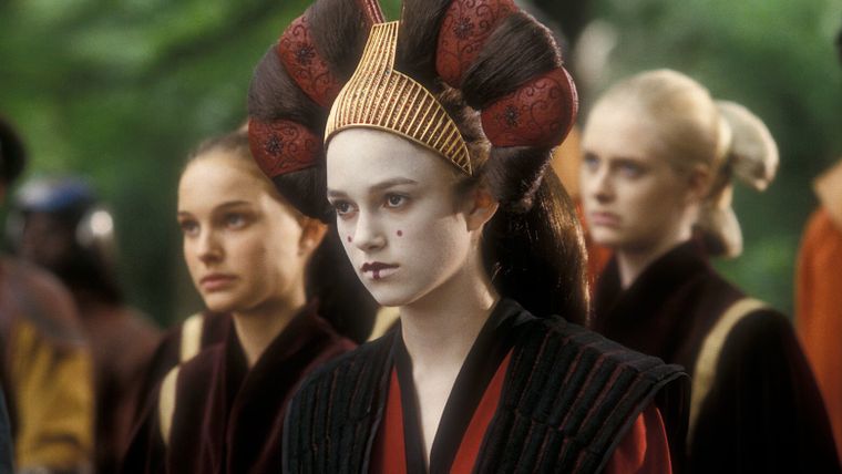Keira Knightley como Sabé en Star Wars.