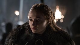 Sophie Turner como Sansa Stark en la última temporada de Game of Thrones