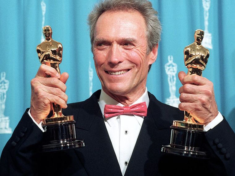 Clint Eastwood, tras ganar el Oscar a la Mejor Película y el Mejor Director por Unforgiven (1992)