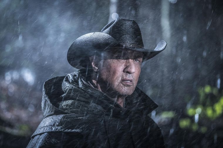 Sylvester Stallone en la última entrega de la saga, Rambo: Last Blood.