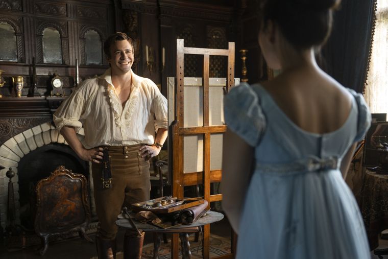 Benedict y Sophie en una escena en My Cottage, una de las locaciones más esperadas de la cuarta temporada. Benedict y Sophie en una escena en My Cottage, una de las locaciones más esperadas de la cuarta temporada.