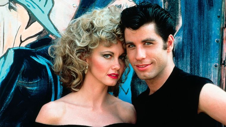 Olivia Newton-John y John Travolta en Grease