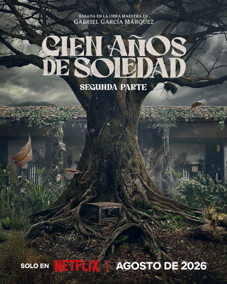 El póster con el que Netflix anunció el regreso de Cien años de soledad para 2026. El póster con el que Netflix anunció el regreso de Cien años de soledad para 2026. 